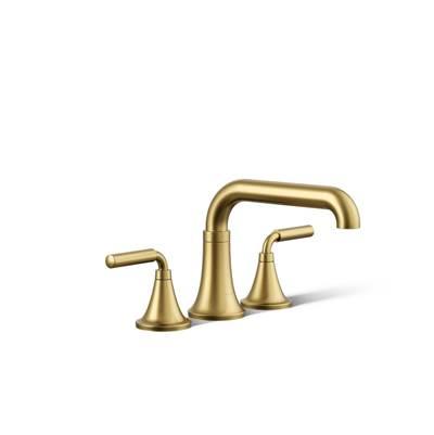 Kohler ToneE Deck-mount bath faucet trim - Vibrant Brushed Moderne Brass by Kohler