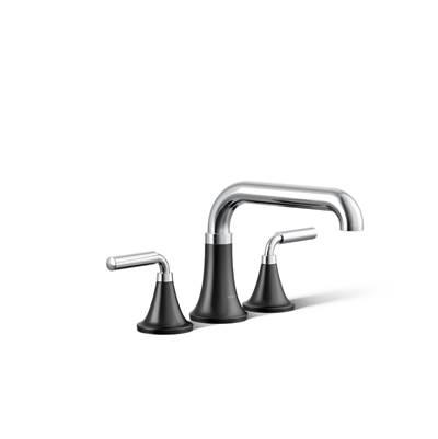 Kohler ToneE Deck-mount bath faucet trim - Polished Chrome With Matte Black by Kohler