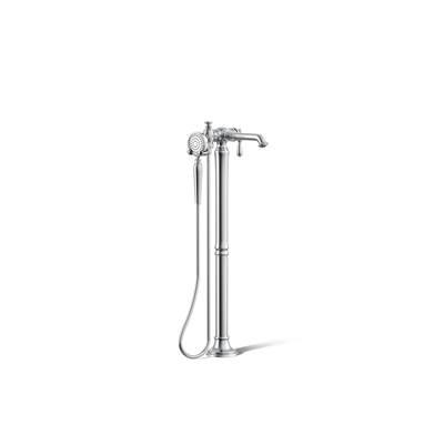 Artifacts Floor-mount bath filler trim with handshower - Polished Chrome by Kohler