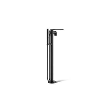 Kohler Composed Floor-mount bath filler trim with handshower - Matte Black by Kohler