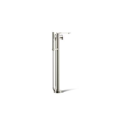 Kohler Composed Floor-mount bath filler trim with handshower - Vibrant Polished Nickel by Kohler