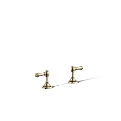 Artifacts Deck-mount bath faucet handle trim with Lever design - Vibrant French Gold by Kohler