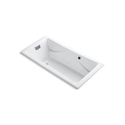 Kohler Tea-for-Two 71-3/4'' x 36'' drop-in Heated BubbleMassageE air bath - White by Kohler