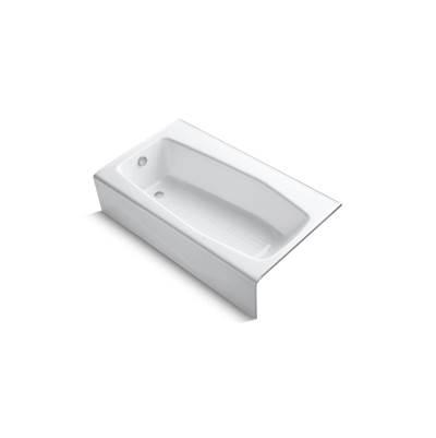 Kohler Villager 60'' x 34-1/4'' alcove bath, left drain - White by Kohler