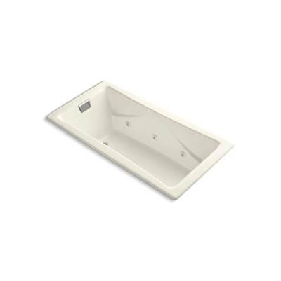 Kohler Tea-for-Two 71-3/4'' x 36'' drop-in/undermount whirlpool bath - Biscuit by Kohler