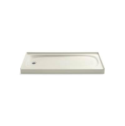 Kohler Salient 60'' x 30'' alcove shower base, left drain - Biscuit by Kohler