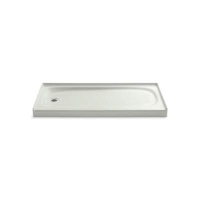 Kohler Salient 60'' x 30'' alcove shower base, left drain - Dune by Kohler
