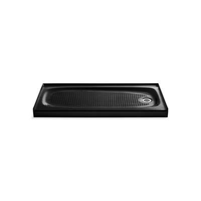 Kohler Salient 60'' x 30'' alcove shower base, right drain - Black by Kohler