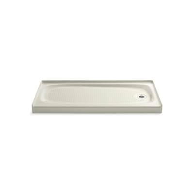 Kohler Salient 60'' x 30'' alcove shower base, right drain - Biscuit by Kohler