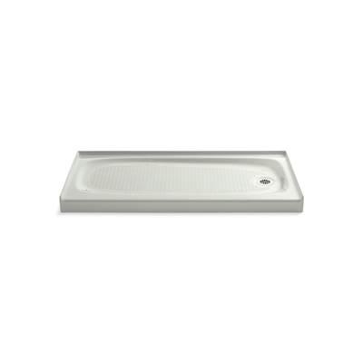 Kohler Salient 60'' x 30'' alcove shower base, right drain - Dune by Kohler