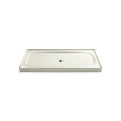 Kohler Salient 60'' x 36'' alcove shower base, center drain - Biscuit by Kohler