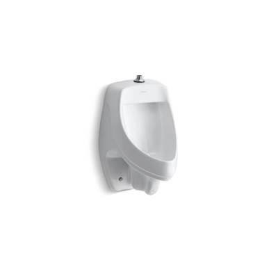 DexterE Siphon-jet wall-mount 0.5 or 1.0 gpf urinal with top spud, antimicrobial