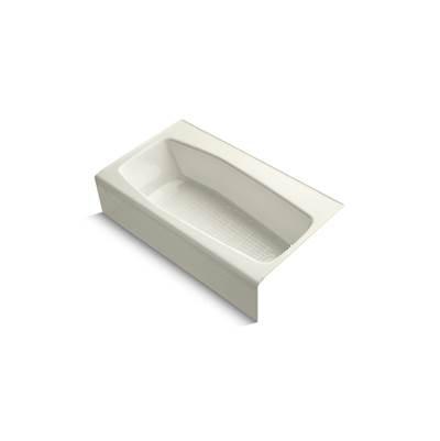 Kohler Villager 60'' x 34-1/4'' alcove bath, right drain - Biscuit by Kohler