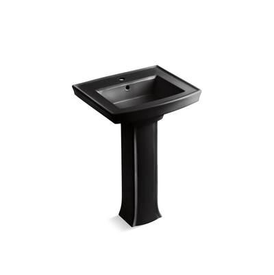 Archer 24'' rectangular pedestal bathroom sink