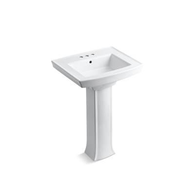 Archer 24'' rectangular pedestal bathroom sink