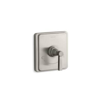 Kohler Pinstripe MasterShower temperature control valve trim with Lever handle - Vibrant Brushed Nickel by Kohler