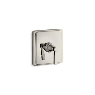 Kohler Pinstripe MasterShower temperature control valve trim with Lever handle - Vibrant Polished Nickel by Kohler
