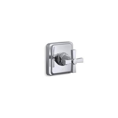 Kohler Pinstripe Pure MasterShower volume control valve trim with cross handle - Polished Chrome by Kohler