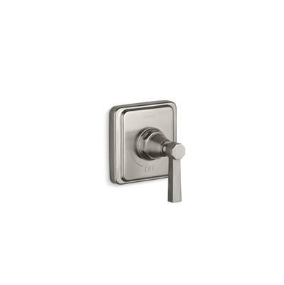 Kohler Pinstripe Pure MasterShower volume control valve trim with lever handle - Vibrant Brushed Nickel by Kohler