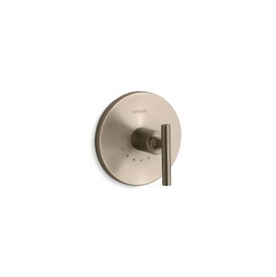 Kohler Purist MasterShower temperature control valve trim with lever handle - Vibrant Brushed Bronze by Kohler