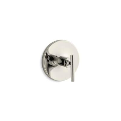 Kohler Purist MasterShower temperature control valve trim with lever handle - Vibrant Polished Nickel by Kohler
