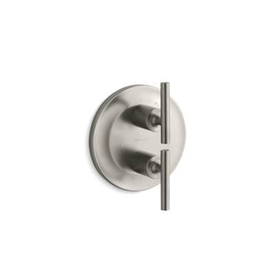 Kohler Purist MasterShower temperature and volume control valve trim - Vibrant Brushed Nickel by Kohler