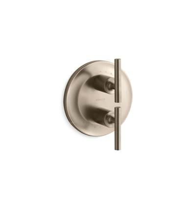 Kohler Purist MasterShower temperature and volume control valve trim - Vibrant Brushed Bronze by Kohler