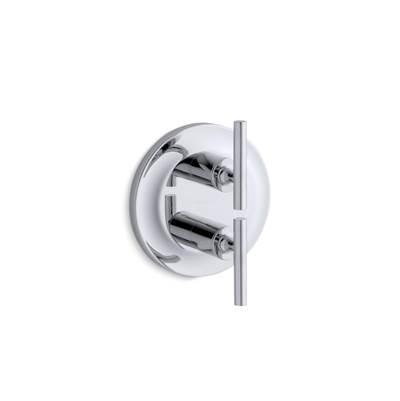 Kohler Purist MasterShower temperature and volume control valve trim - Polished Chrome by Kohler