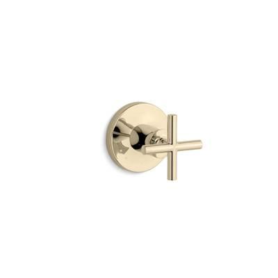 Kohler Purist MasterShower volume control valve trim with cross handle - Vibrant French Gold by Kohler