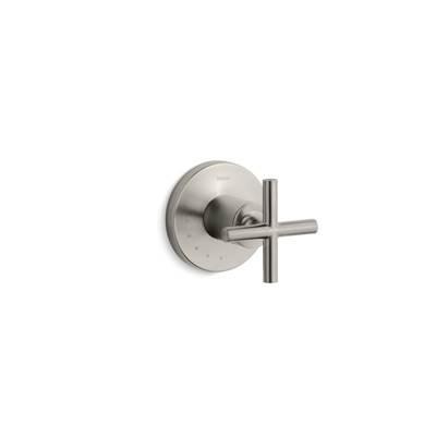 Kohler Purist MasterShower volume control valve trim with cross handle - Vibrant Brushed Nickel by Kohler