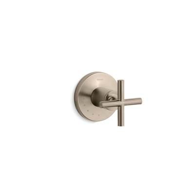 Kohler Purist MasterShower volume control valve trim with cross handle - Vibrant Brushed Bronze by Kohler