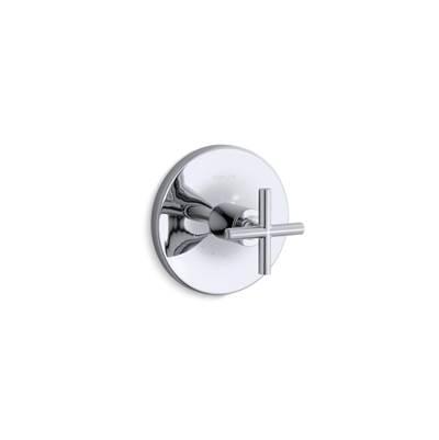 Kohler Purist MasterShower temperature control valve trim with cross handle - Polished Chrome by Kohler
