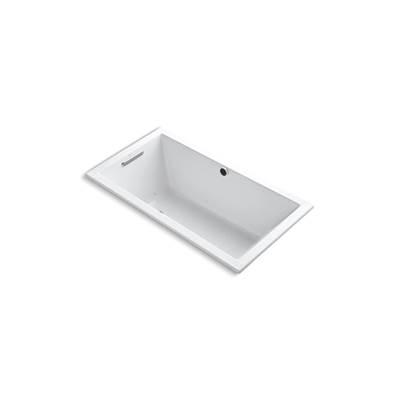 Kohler Underscore 60'' x 32'' drop-in Heated BubbleMassageE air bath - White