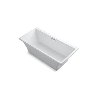 Rêve 66-15/16'' x 31-1/2'' freestanding bath with Brilliant Blanc base by Kohler