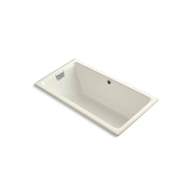 Kohler Tea-for-Two 66'' x 36'' drop-in Heated BubbleMassageE air bath - Biscuit by Kohler