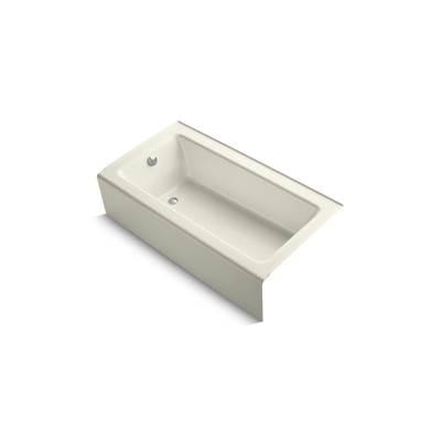 Bellwether 60'' x 32'' alcove bath, left drain - Biscuit by Kohler