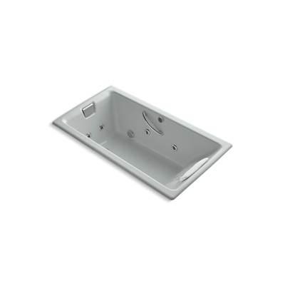 Kohler Tea-for-Two 66'' x 36'' drop-in whirlpool bath - Ice Grey by Kohler