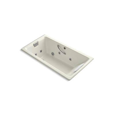 Kohler Tea-for-Two 66'' x 36'' drop-in whirlpool bath - Biscuit by Kohler