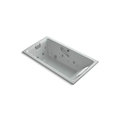 Kohler Tea-for-Two 66'' x 36'' drop-in Effervescence whirlpool bath - Ice Grey by Kohler
