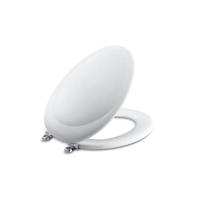 Revival(R) elongated toilet seat with Polished Chrome hinges