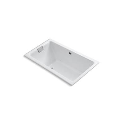 Kohler Tea-for-Two 66'' x 36'' drop-in Heated BubbleMassageE air bath - White by Kohler