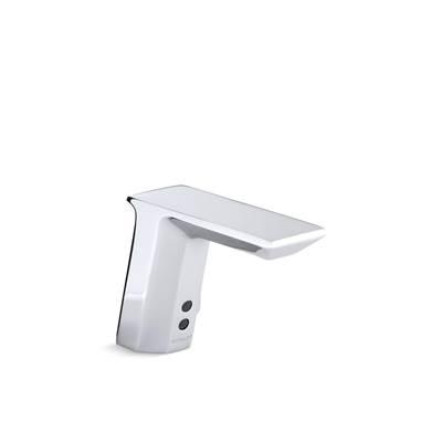 Kohler Geometric Touchless single-hole lavatory faucet with InsightE sensor technology and temperature mixer, HES-powered, 0.5 gpm - Polished Chrome by Kohler