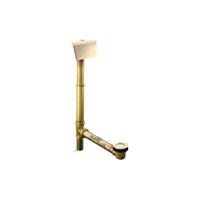 Kohler Tea-for-Two 1-1/2'' contoured pop-up drain and overflow for above- or through-the-floor installation - Vibrant French Gold by Kohler