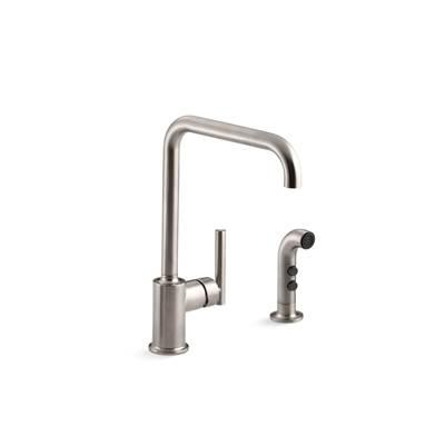 Kohler | Purist | Deck Mounted Kitchen Faucet - Vibrant Stainless by Kohler