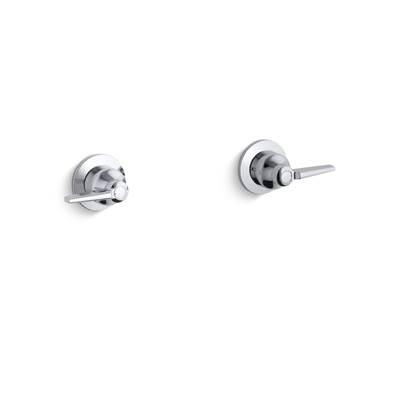 Kohler Triton Wall-mount valve trim with lever handles, requires valve - Polished Chrome by Kohler