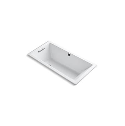 Kohler Underscore 60'' x 30'' drop-in Heated BubbleMassageE air bath - White