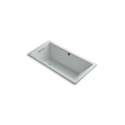 Kohler Underscore 60'' x 30'' drop-in Heated BubbleMassageE air bath - Ice Grey by Kohler