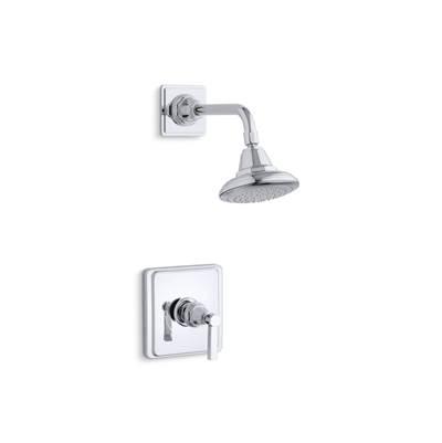Kohler Pinstripe Pure Rite-Temp shower trim kit with lever handle, 2.5 gpm - Polished Chrome by Kohler