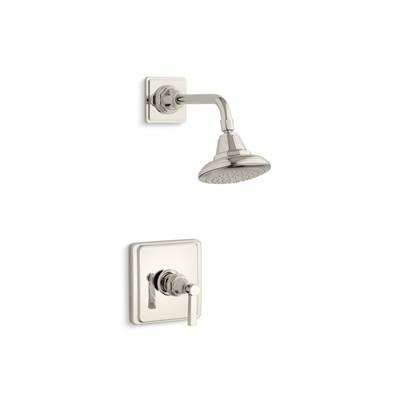 Kohler Pinstripe Pure Rite-Temp shower trim kit with lever handle, 2.5 gpm - Vibrant Polished Nickel by Kohler