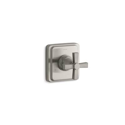 Kohler Pinstripe Pure MasterShower transfer valve trim cross handle - Vibrant Brushed Nickel by Kohler